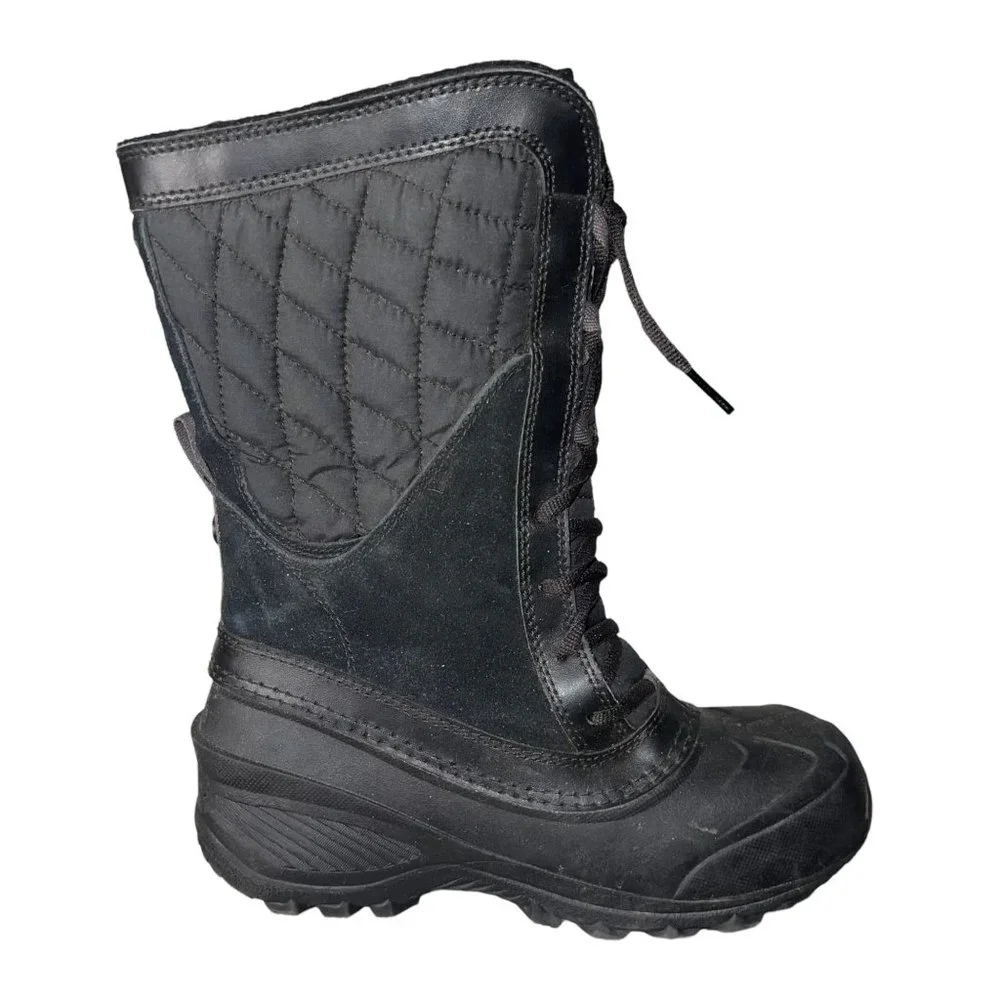 The North Face Thermoball Waterproof Leather Snow Ski Sledding Boots Girl's 4